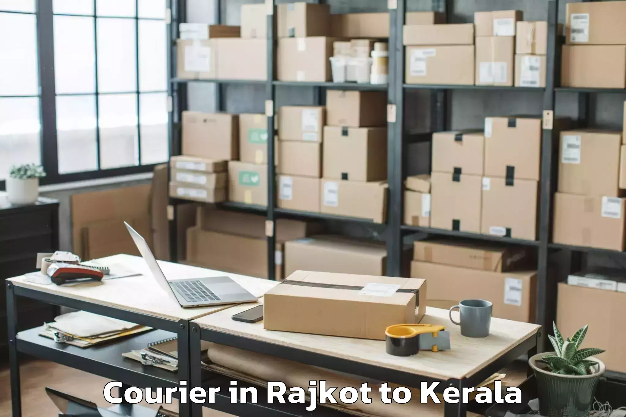 Easy Rajkot to Pookode Courier Booking